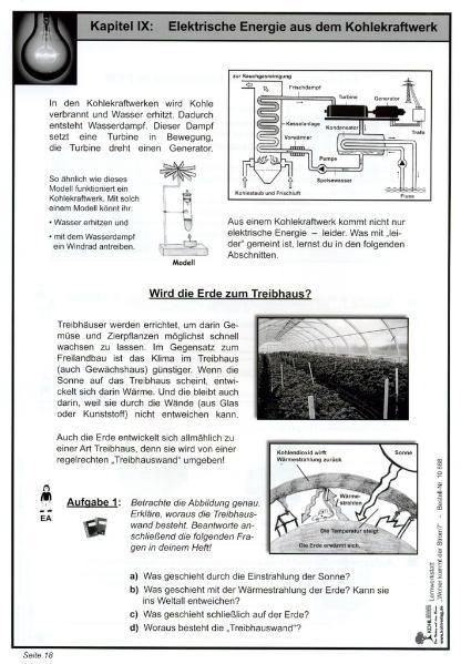 Beispielinhalt (Bild) Lernwerkstatt - 'Woher kommt der Strom?