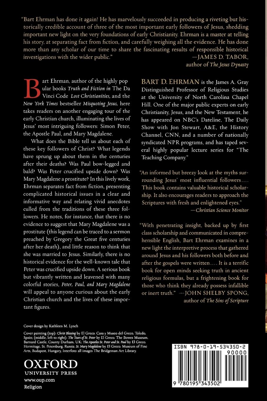 Rückseitencover Peter, Paul, and Mary Magdalene