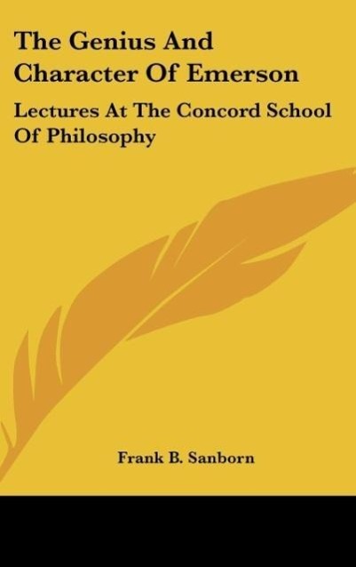 Vorderes Coverbild The Genius And Character Of Emerson