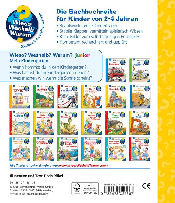 Beispielinhalt (Bild) Wieso? Weshalb? Warum? junior, Band 24: Mein Kindergarten