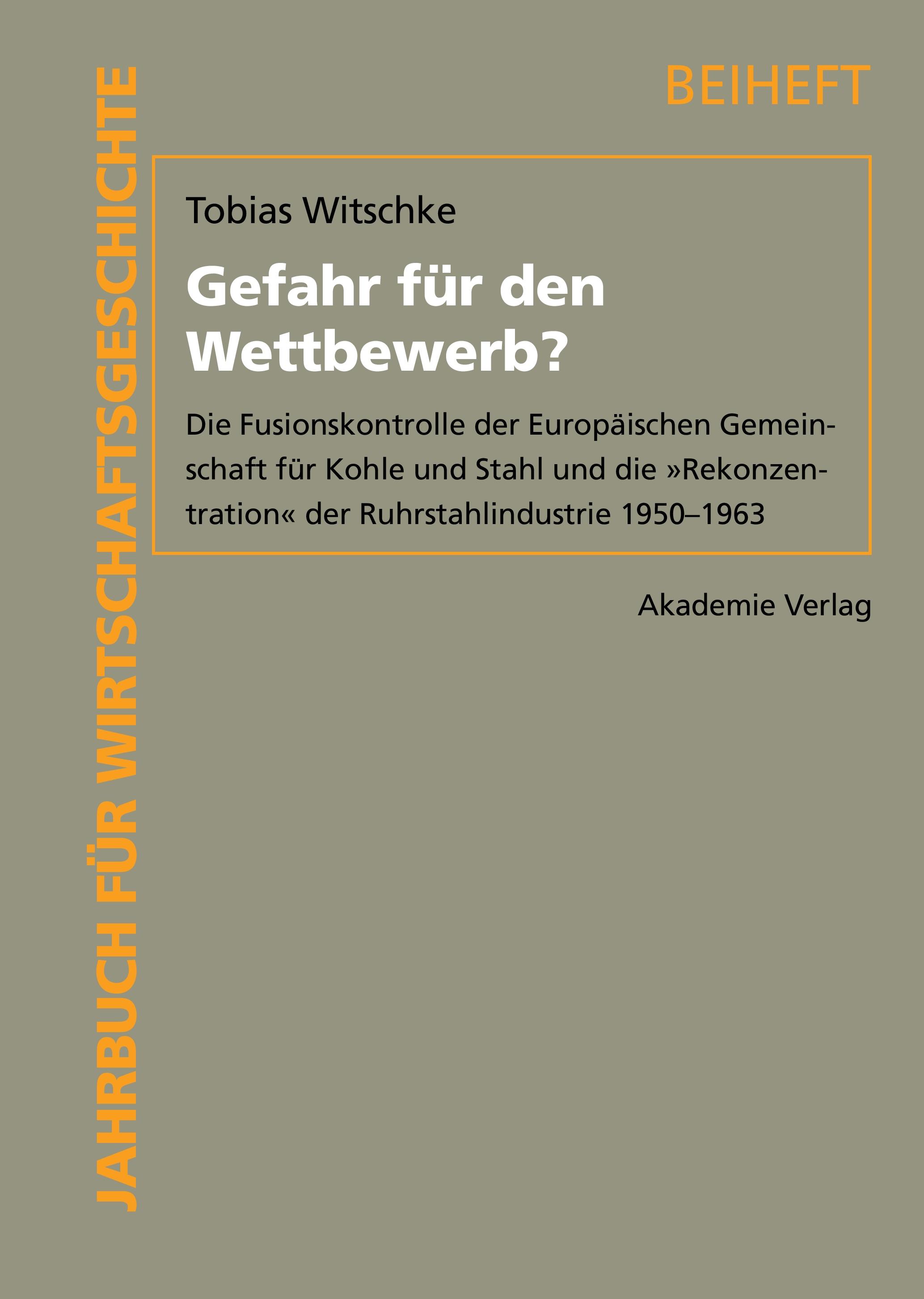 Vorderes Coverbild Gefahr für den Wettbewerb?