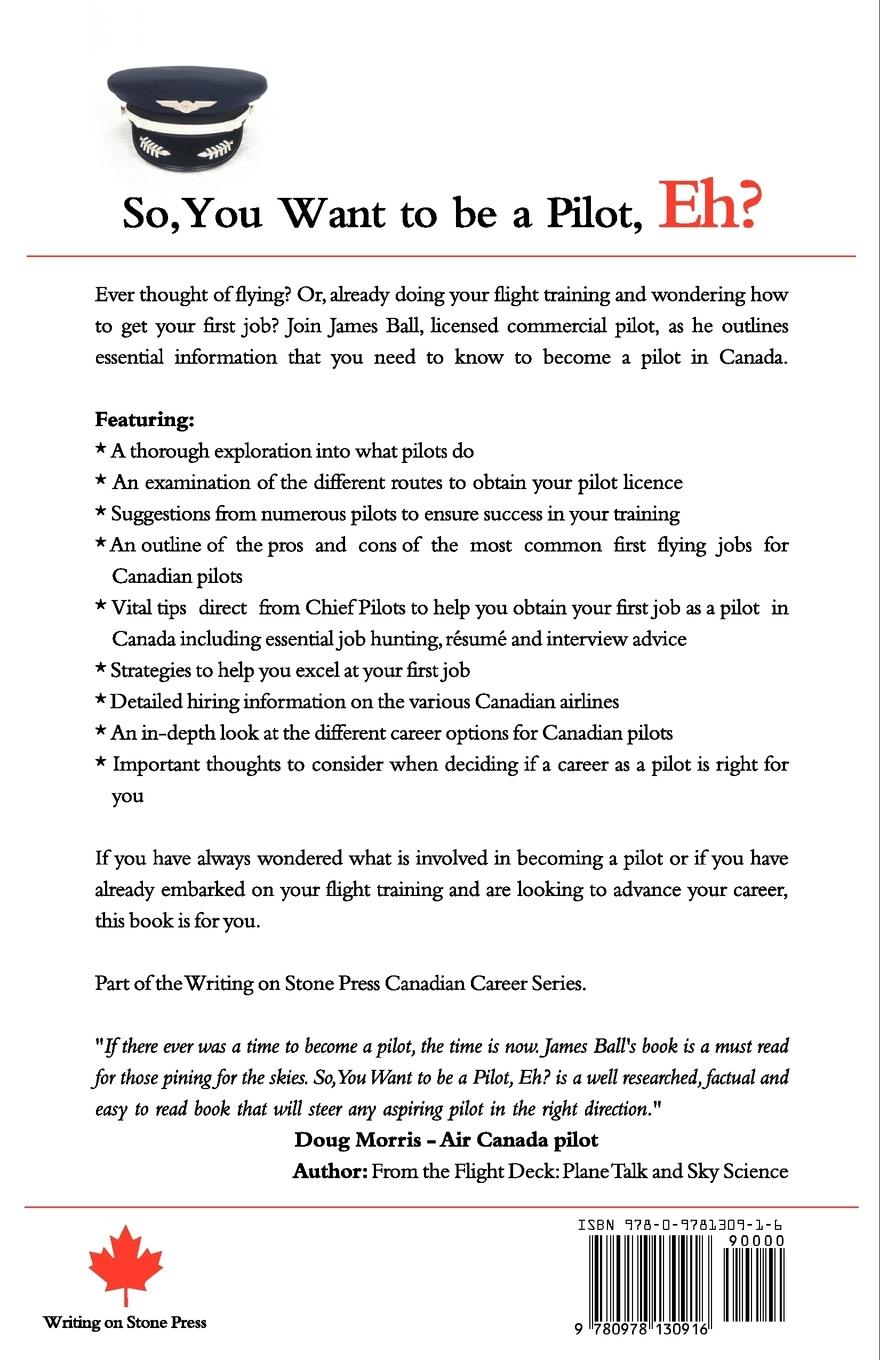 Rückseitencover So, You Want to Be a Pilot, Eh? a Guidebook for Canadian Pilot Training