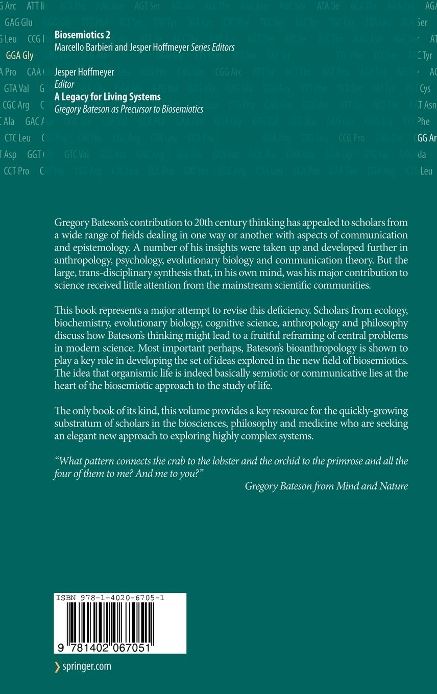 Rückseitencover A Legacy for Living Systems