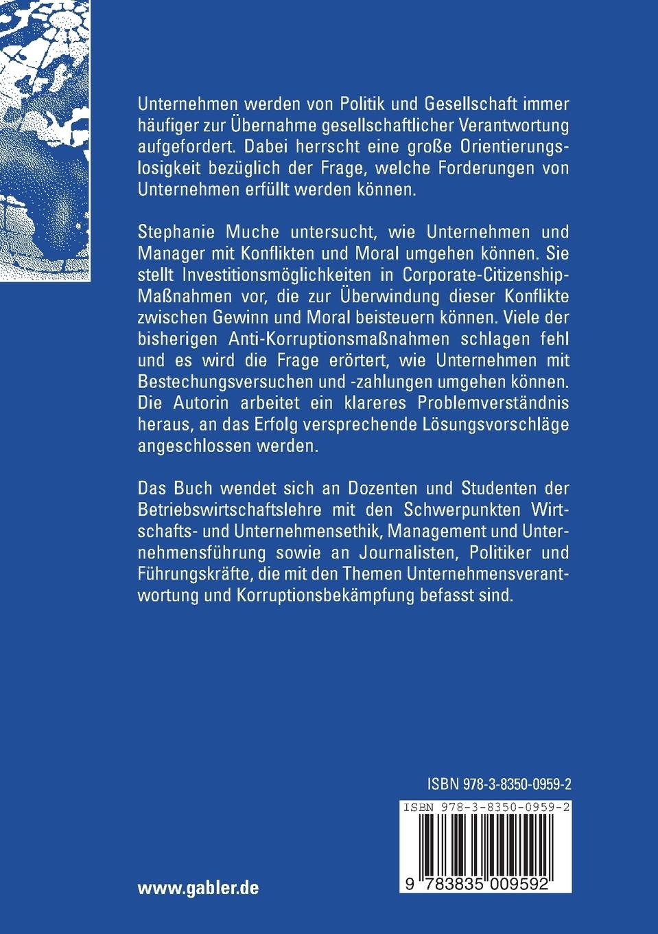 Rückseitencover Corporate Citizenship und Korruption