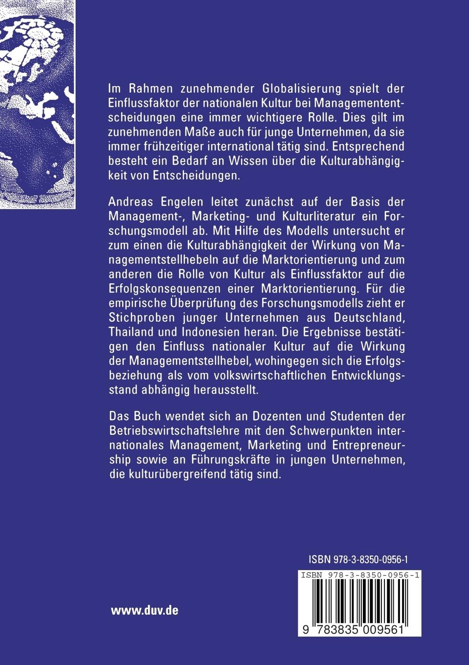 Rückseitencover Marktorientierung junger Unternehmen