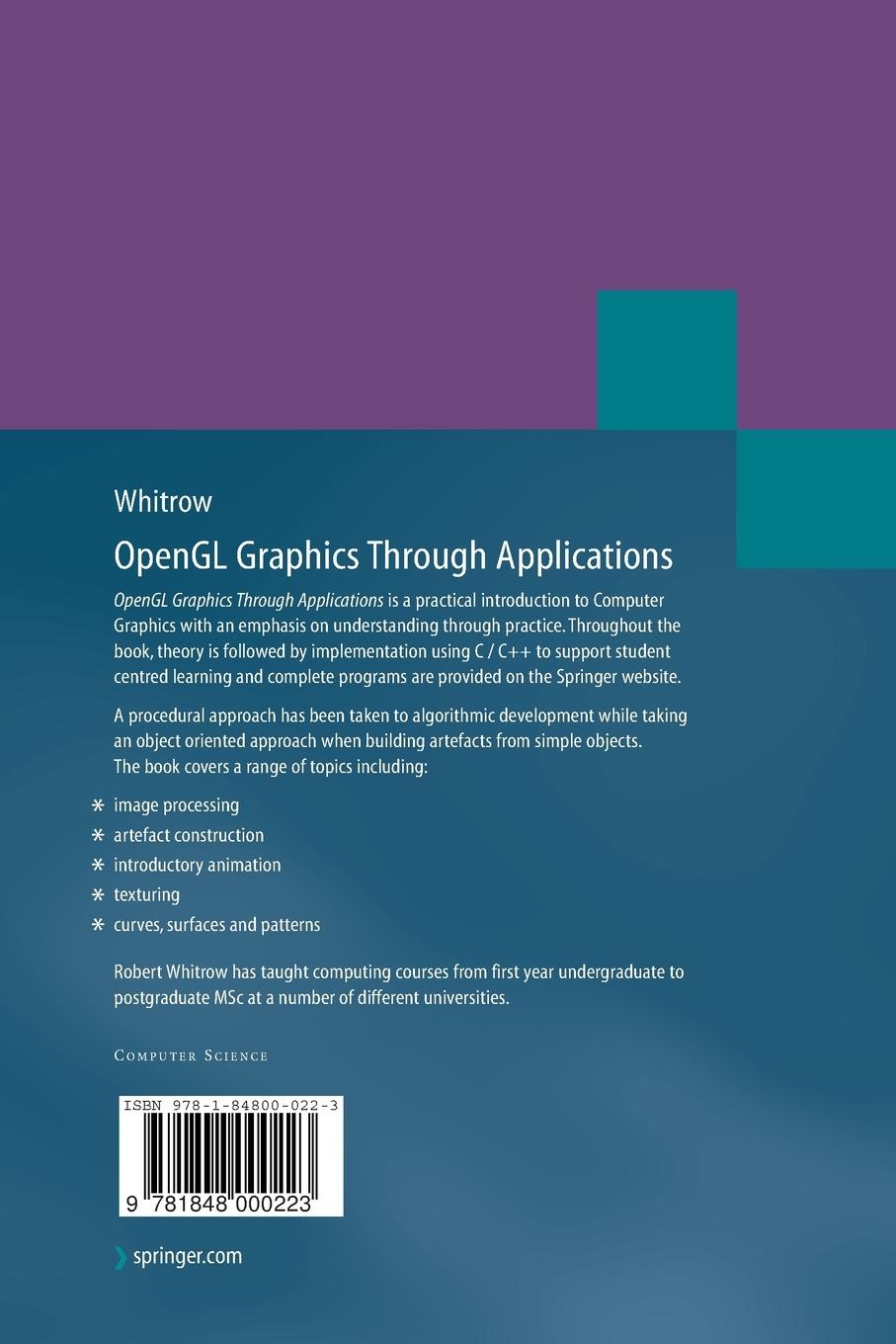 Rückseitencover OpenGL Graphics Through Applications