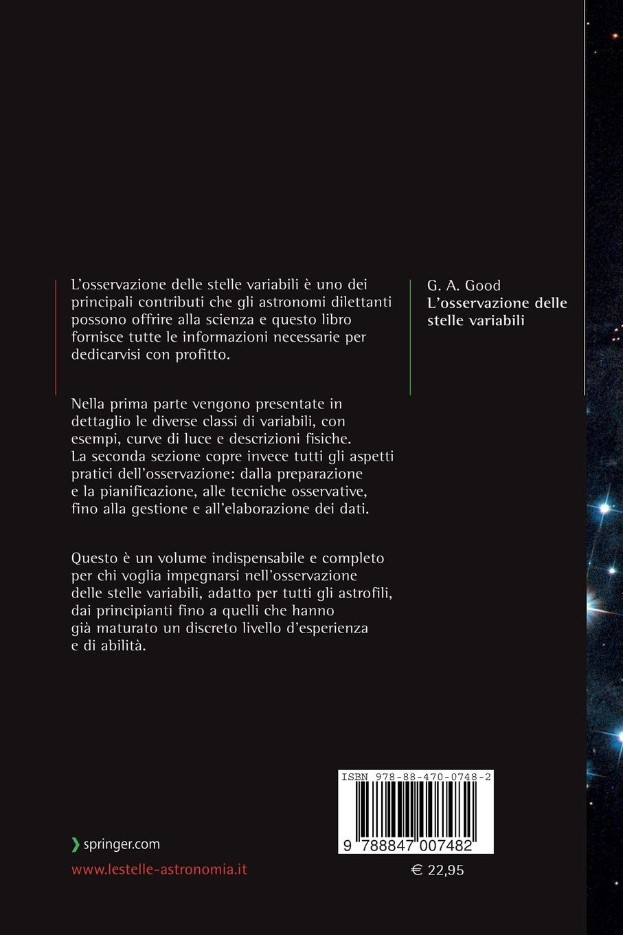 Rückseitencover L'osservazione delle stelle variabili