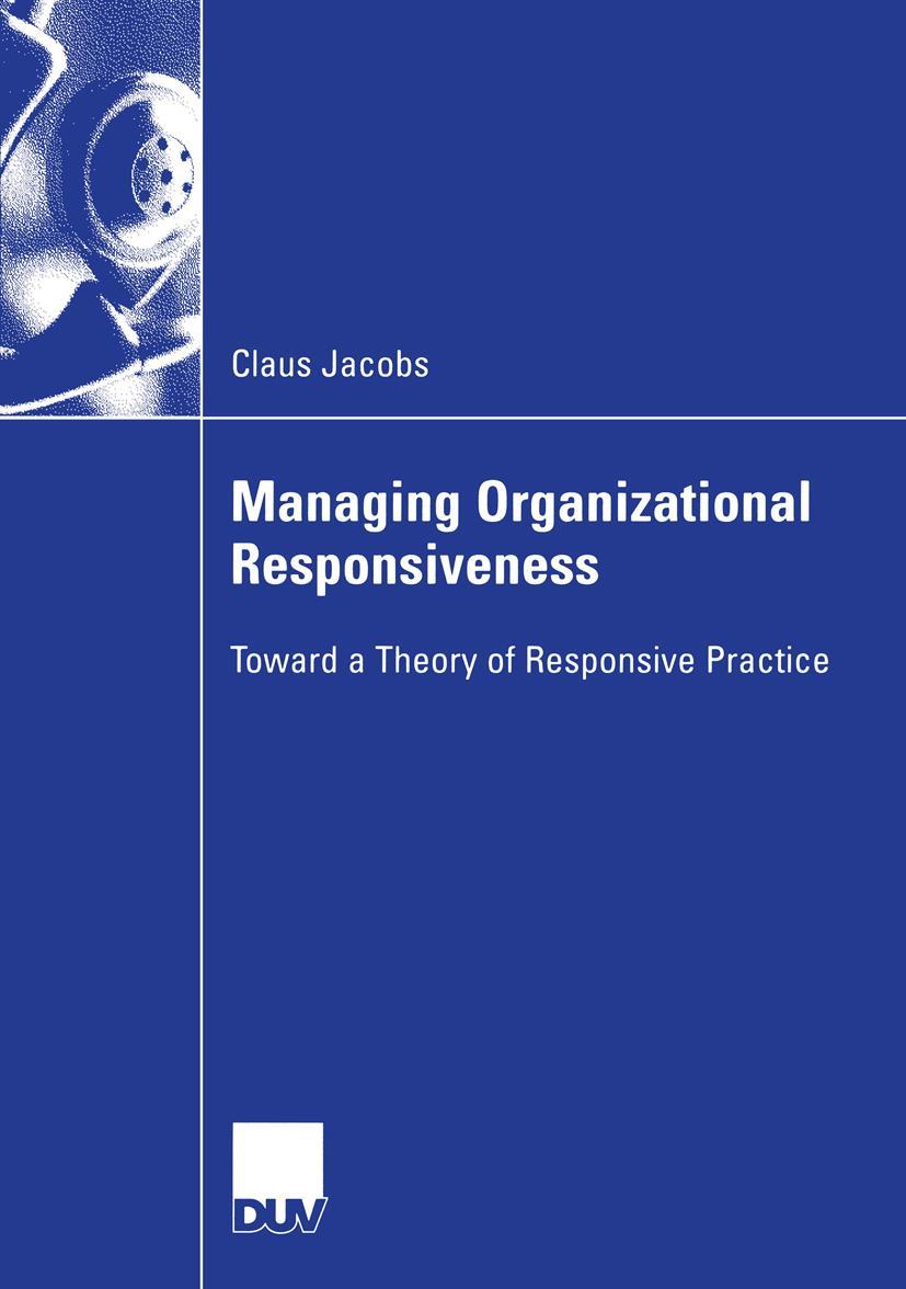 Vorderes Coverbild Managing Organizational Responsiveness