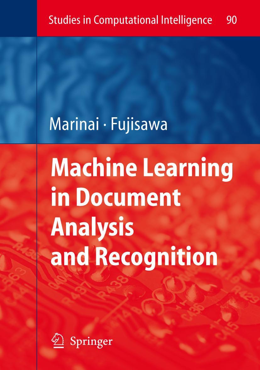 Vorderes Coverbild Machine Learning in Document Analysis and Recognition