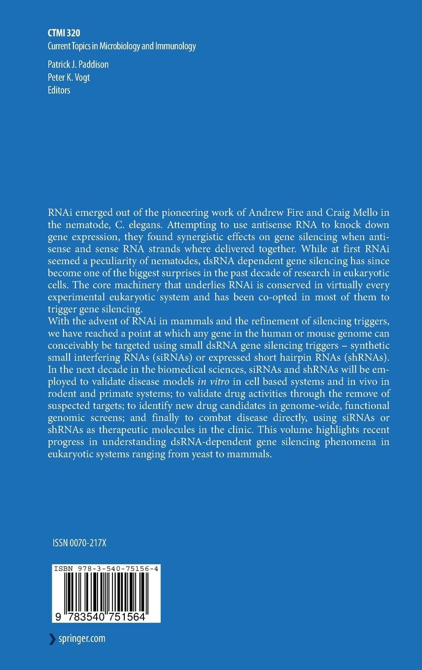 Rückseitencover RNA Interference