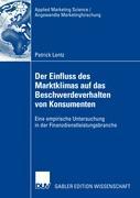 Vorderes Coverbild Der Einfluss des Marktklimas auf das Beschwerdeverhalten von Konsumenten