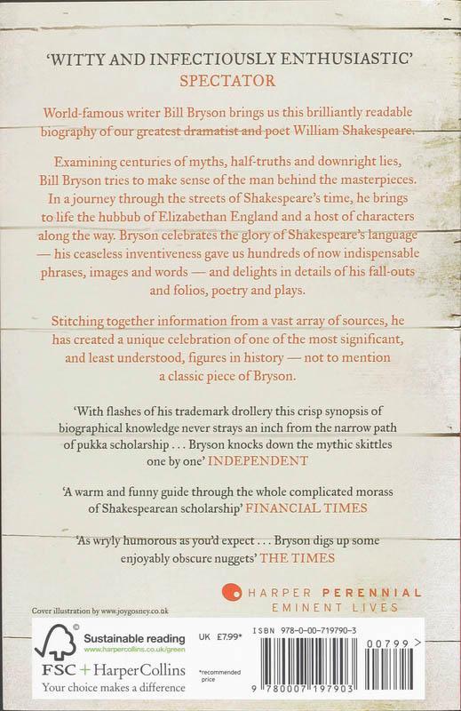 Rückseitencover Shakespeare