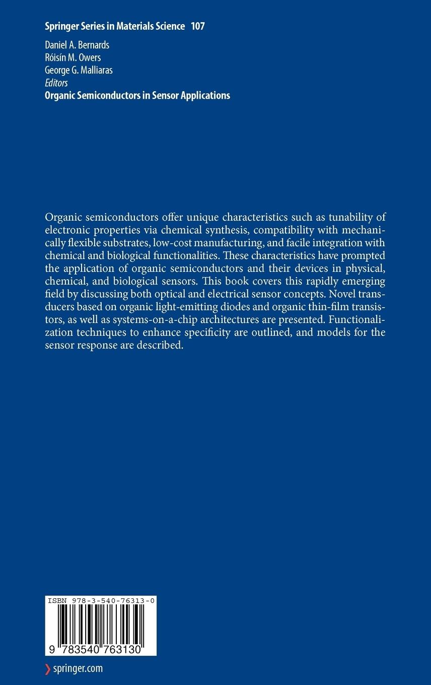 Rückseitencover Organic Semiconductors in Sensor Applications