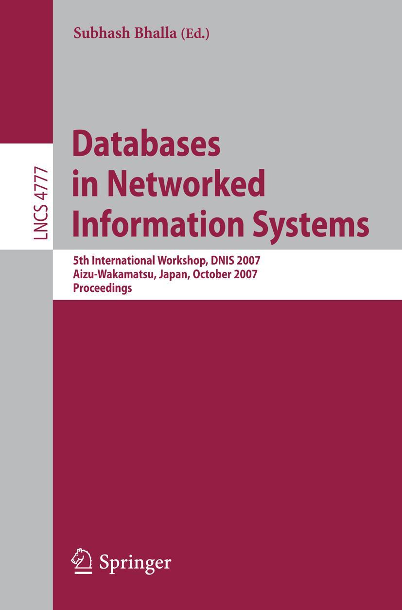 Vorderes Coverbild Databases in Networked Information Systems