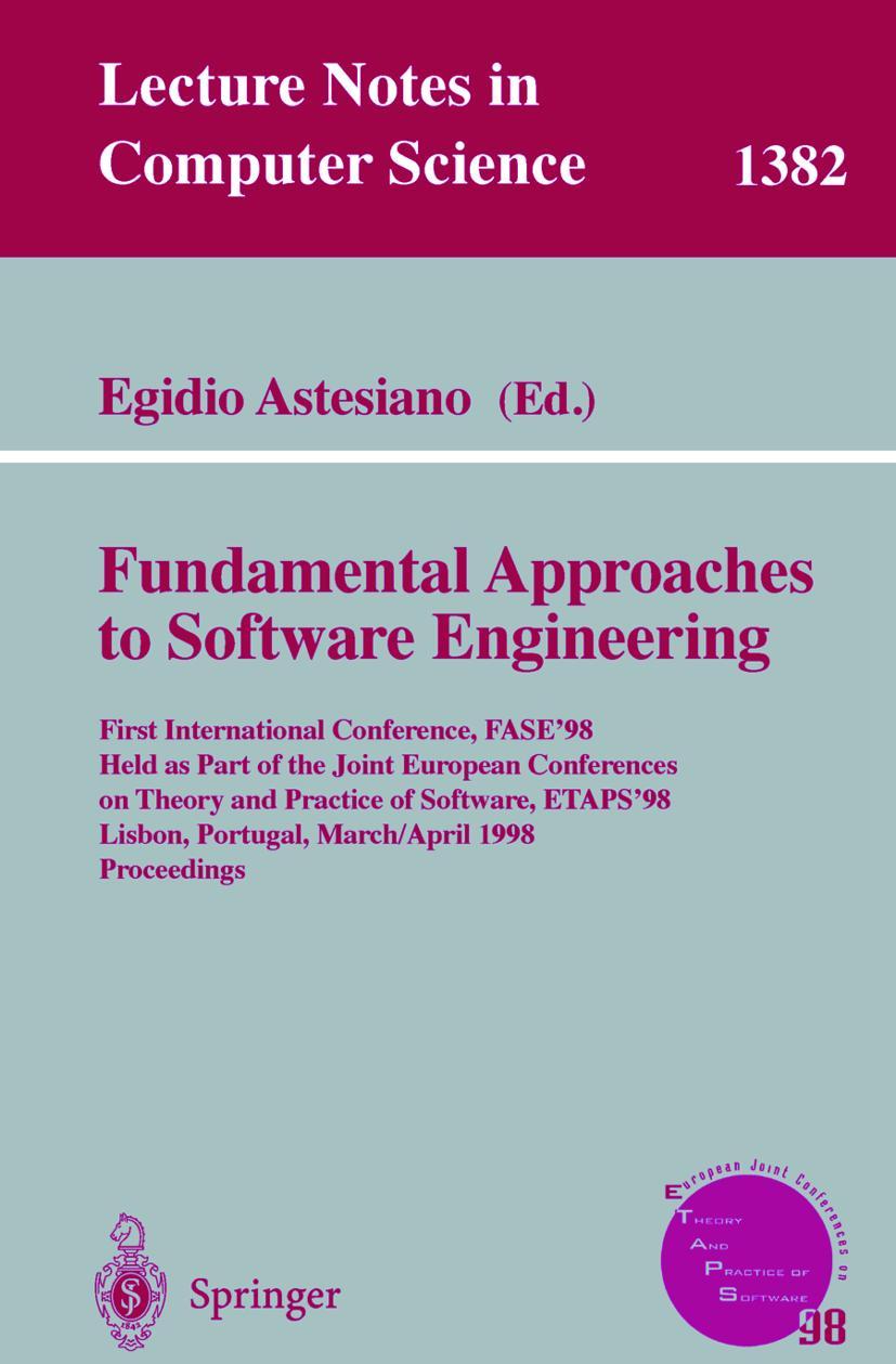 Vorderes Coverbild Fundamental Approaches to Software Engineering