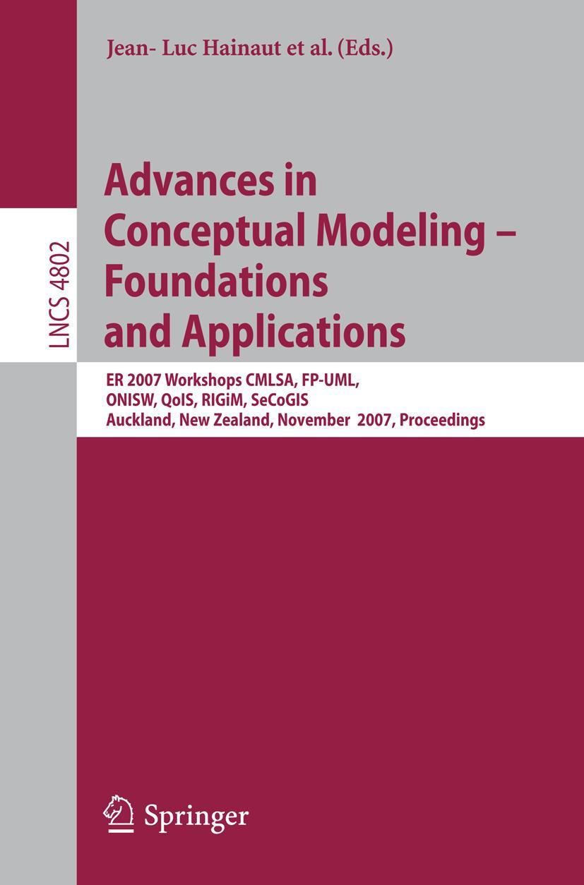 Vorderes Coverbild Advances in Conceptual Modeling - Foundations and Applications