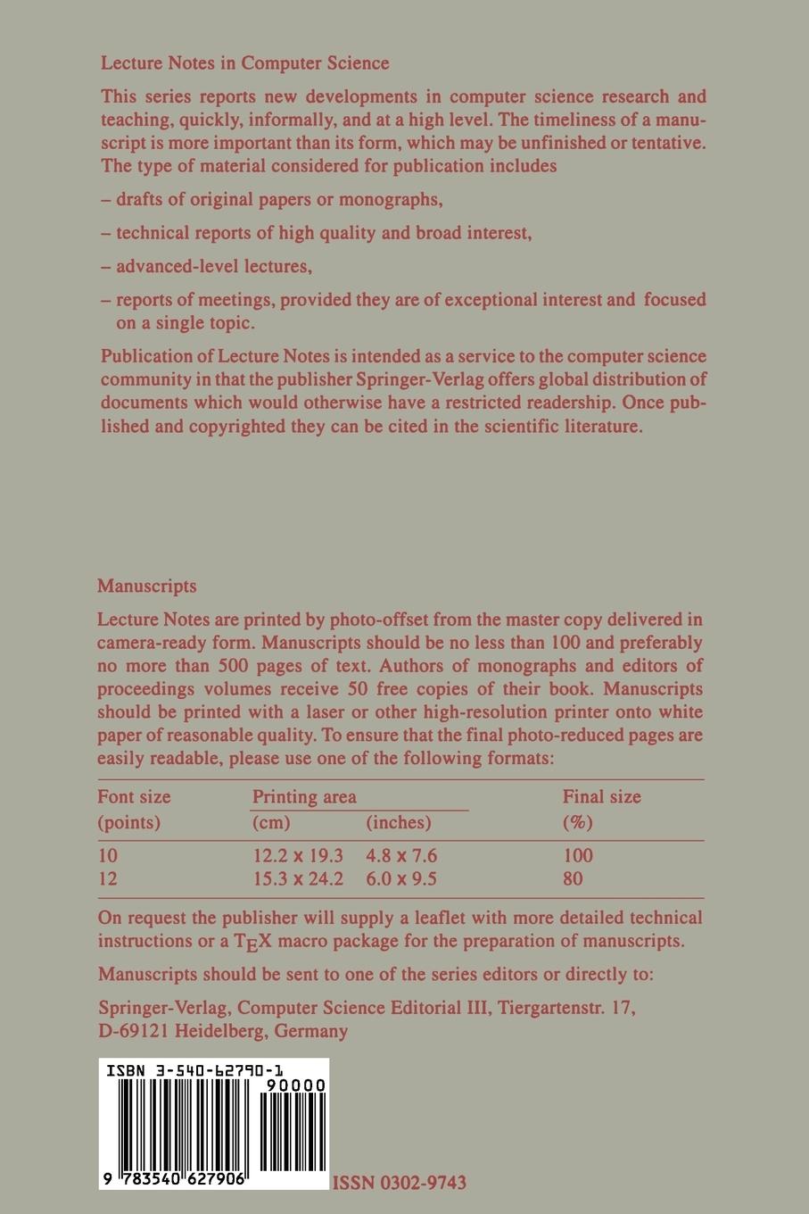 Rückseitencover Tools and Algorithms for the Construction and Analysis of Systems