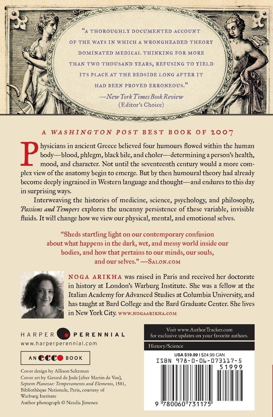 Rückseitencover Passions and Tempers