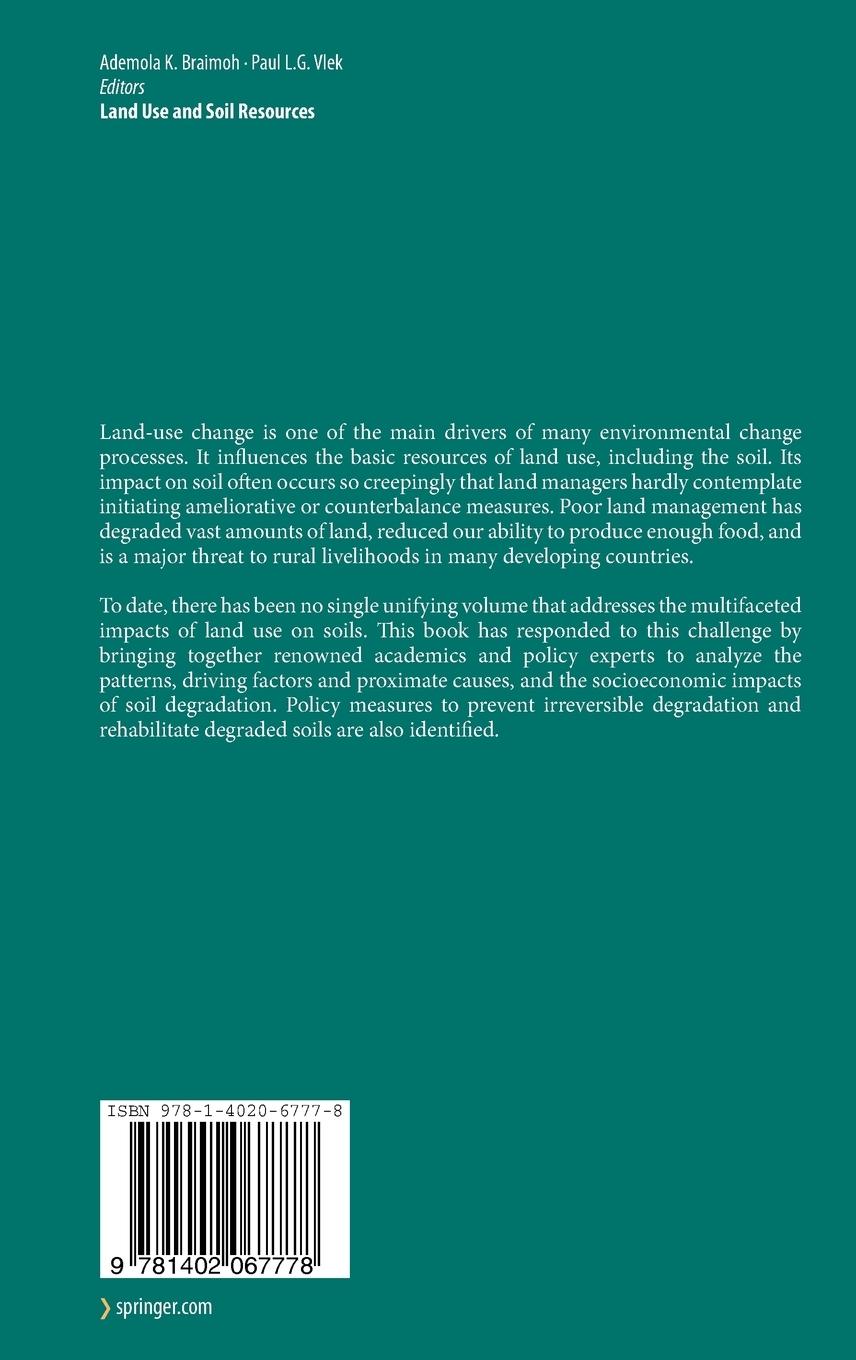 Rückseitencover Land Use and Soil Resources
