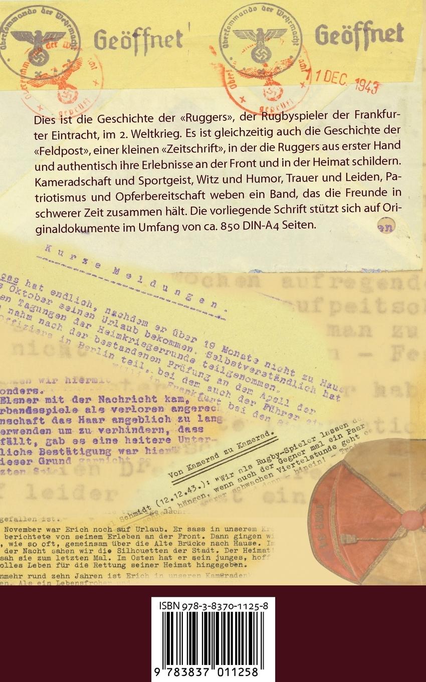 Rückseitencover Die 'Ruggers' der Eintracht