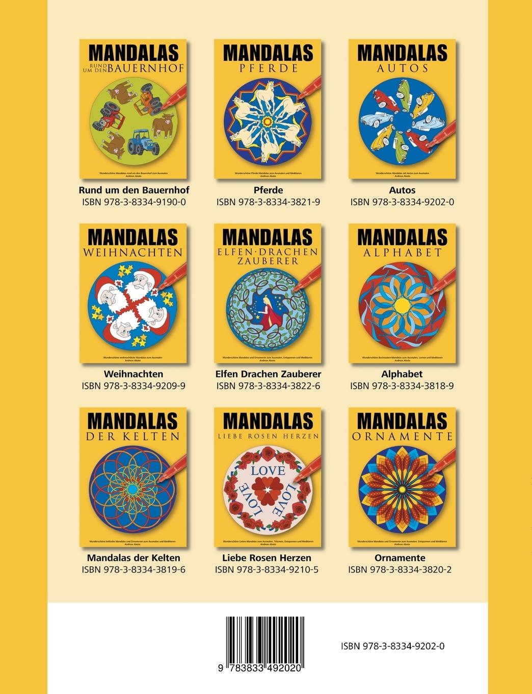 Rückseitencover Mandalas Autos
