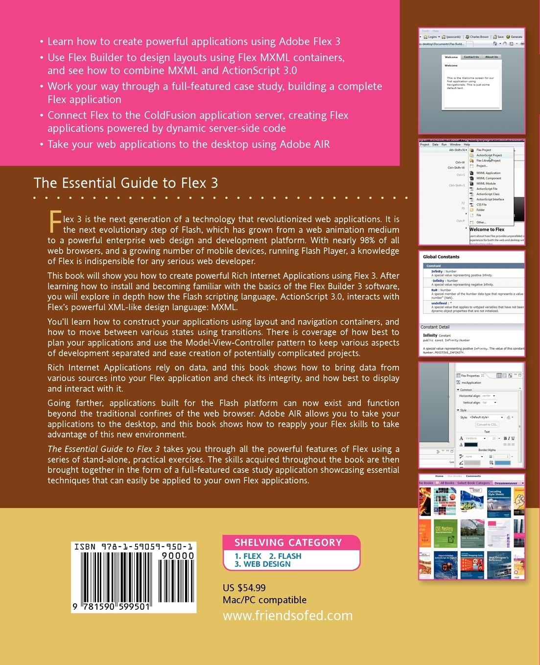 Rückseitencover The Essential Guide to Flex 3