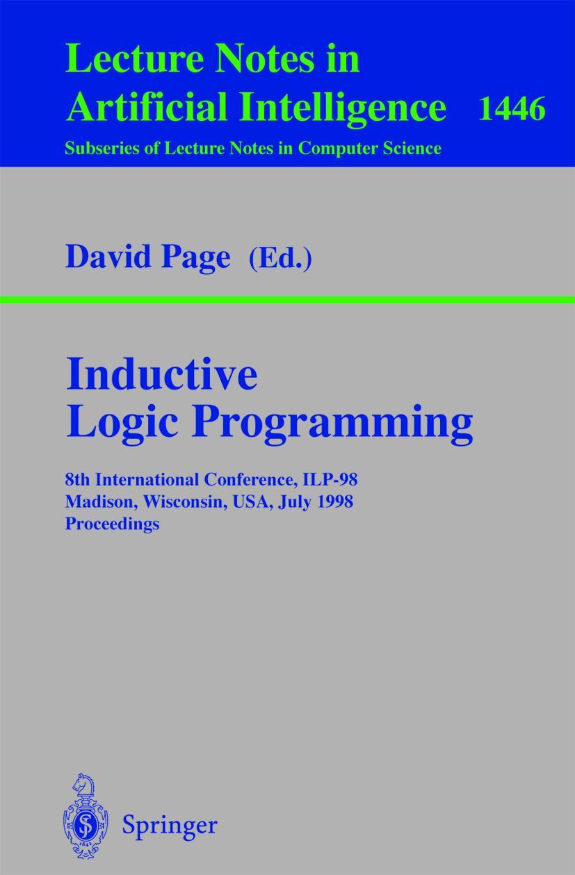 Vorderes Coverbild Inductive Logic Programming