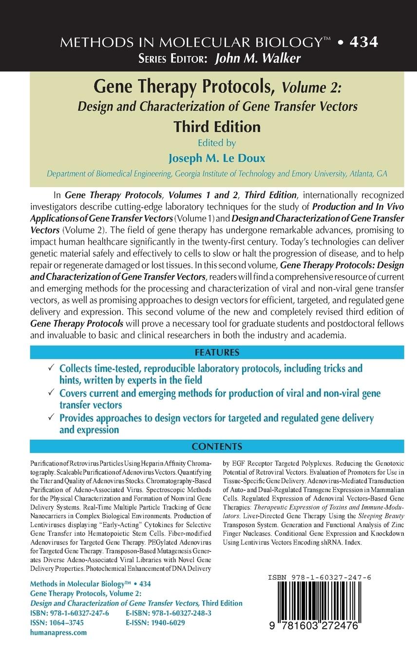 Rückseitencover Gene Therapy Protocols
