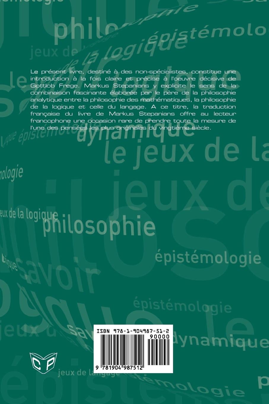 Rückseitencover Gottlob Frege. Une Introduction