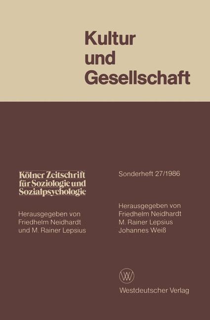 Vorderes Coverbild Kultur und Gesellschaft
