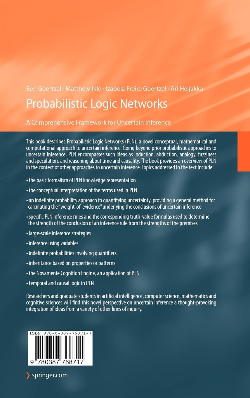 Rückseitencover Probabilistic Logic Networks