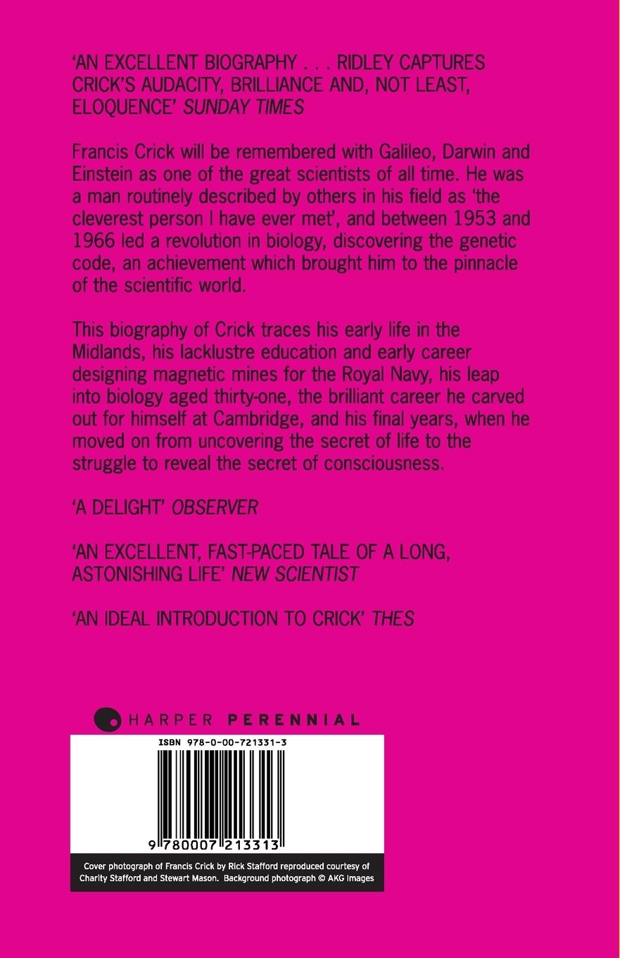 Rückseitencover Francis Crick