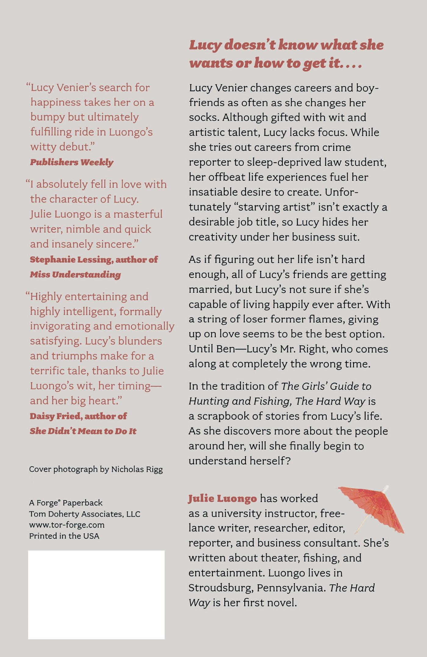 Rückseitencover The Hard Way