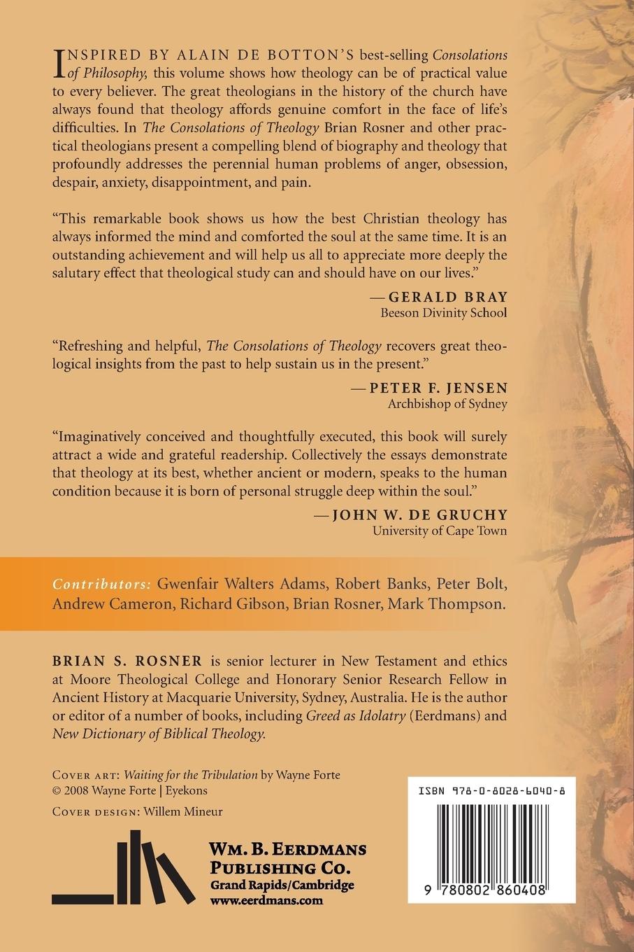 Rückseitencover The Consolations of Theology