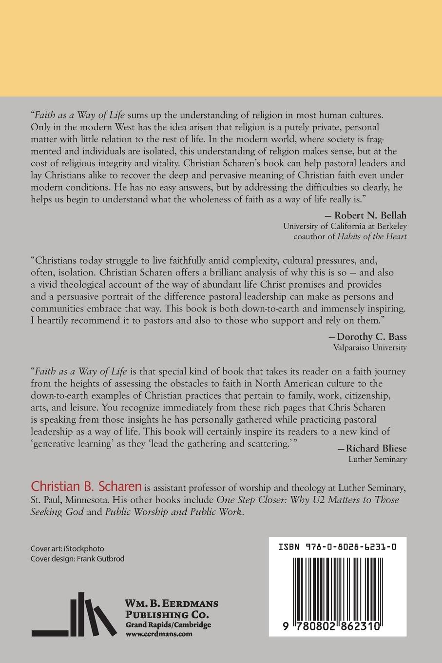 Rückseitencover Faith as a Way of Life