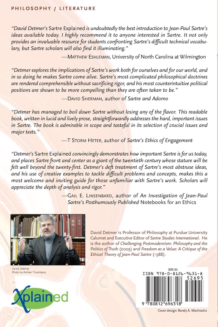 Rückseitencover Sartre Explained