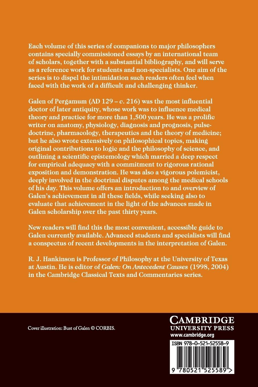 Rückseitencover The Cambridge Companion to Galen