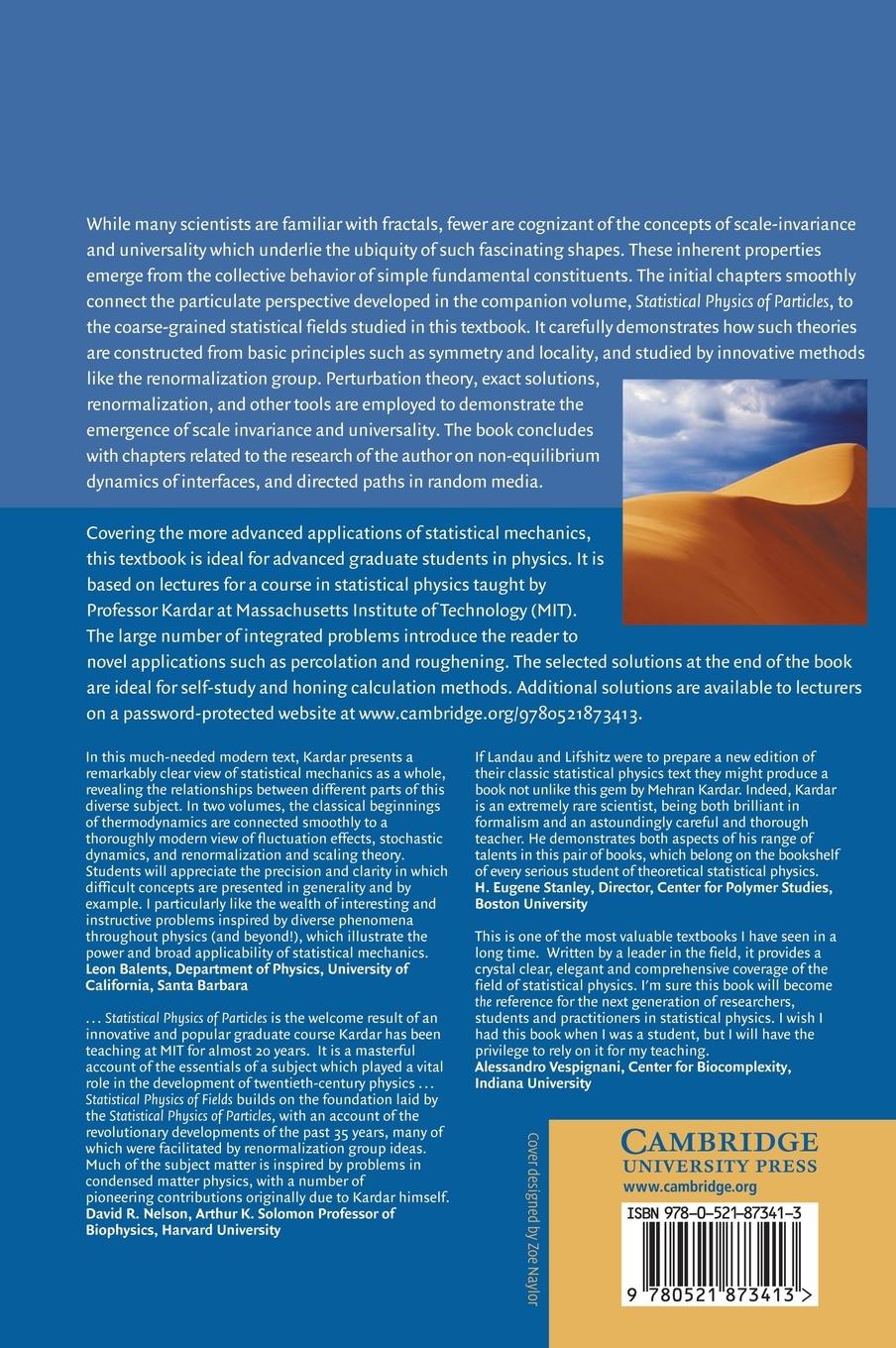 Rückseitencover Statistical Physics of Fields