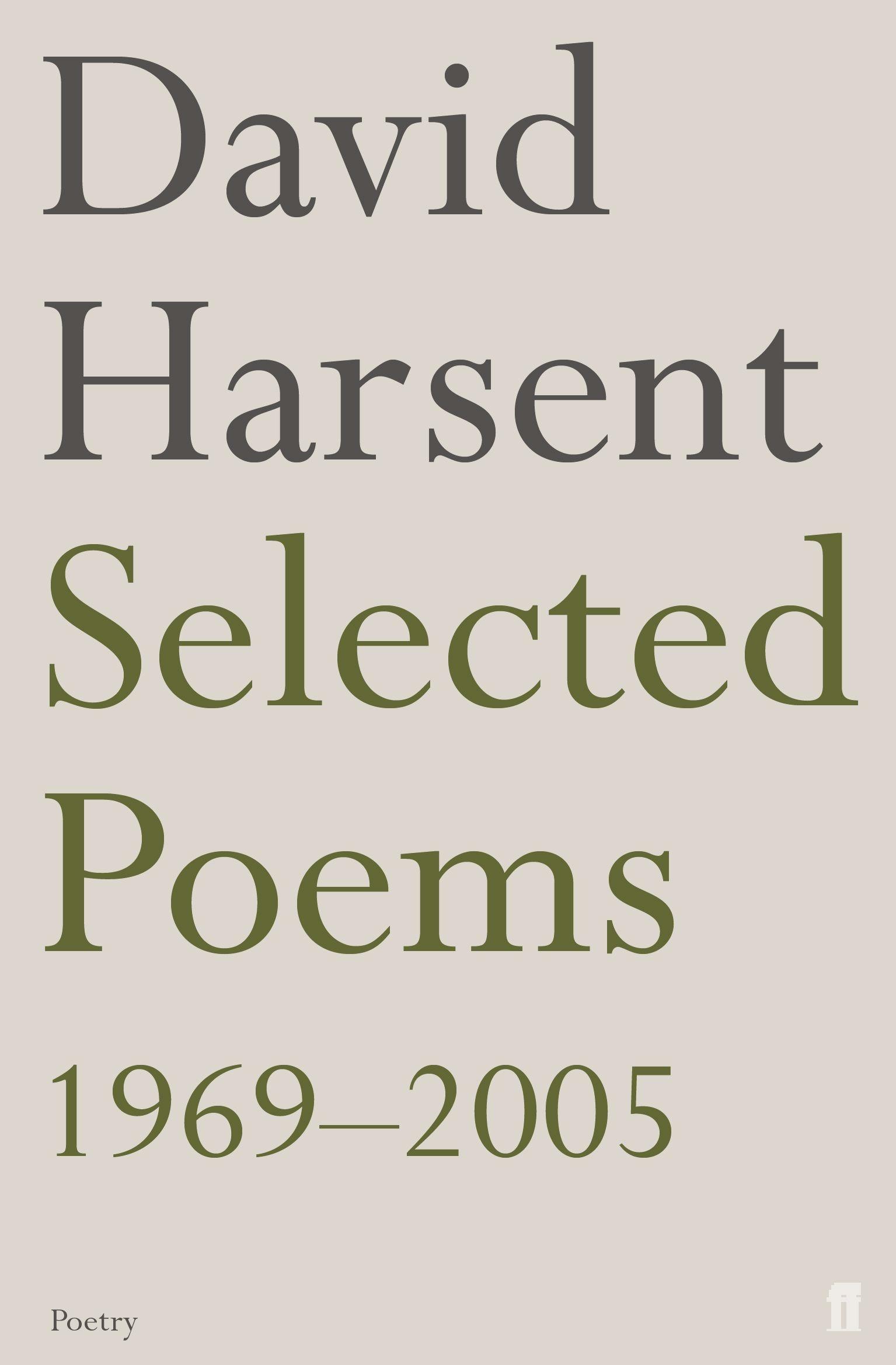 Vorderes Coverbild Selected Poems David Harsent