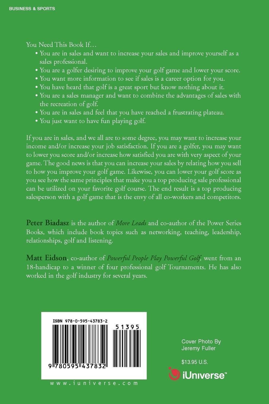 Rückseitencover Increase Your Sales and Lower Your Golf Score