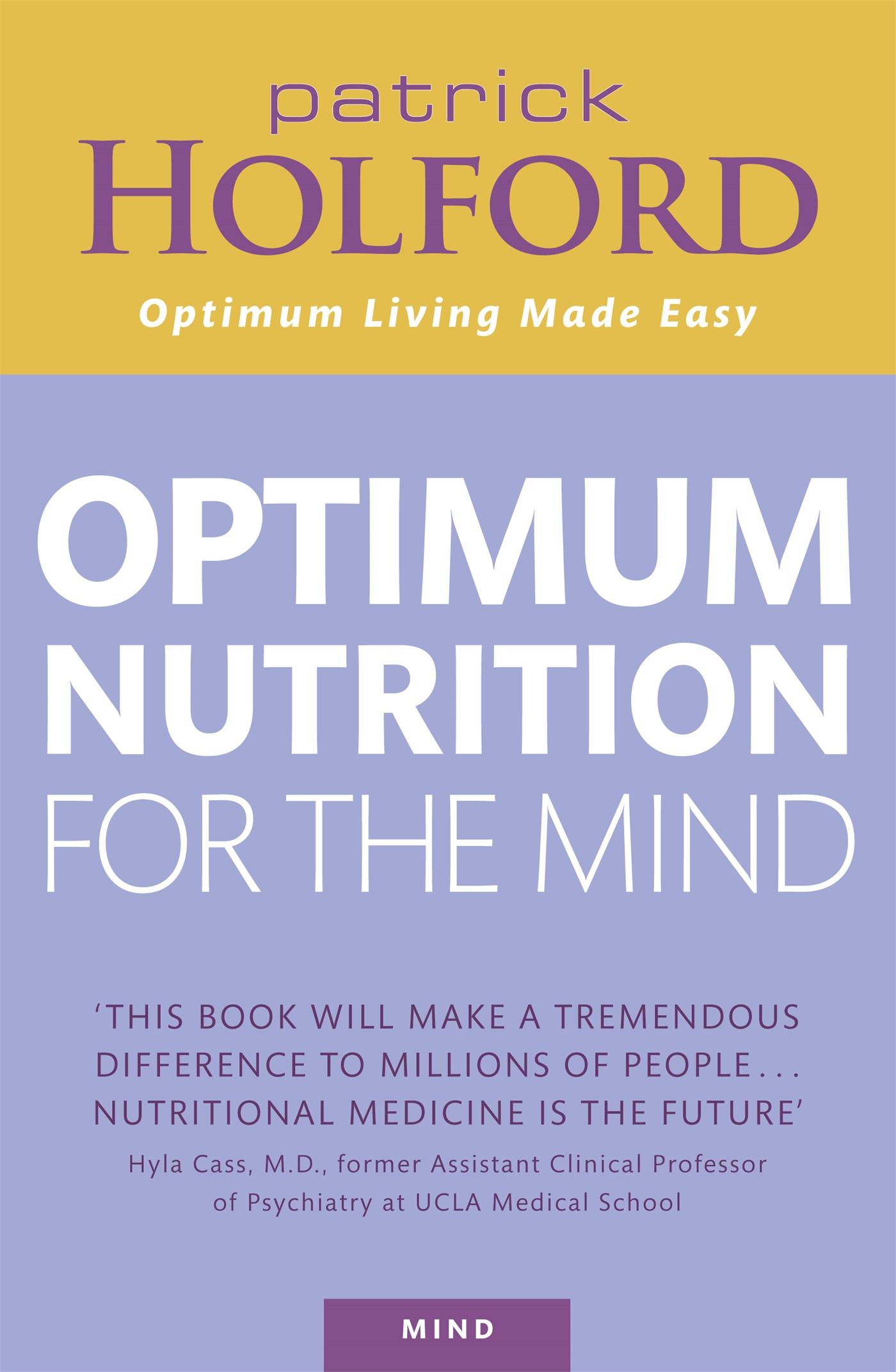 Vorderes Coverbild Optimum Nutrition For The Mind
