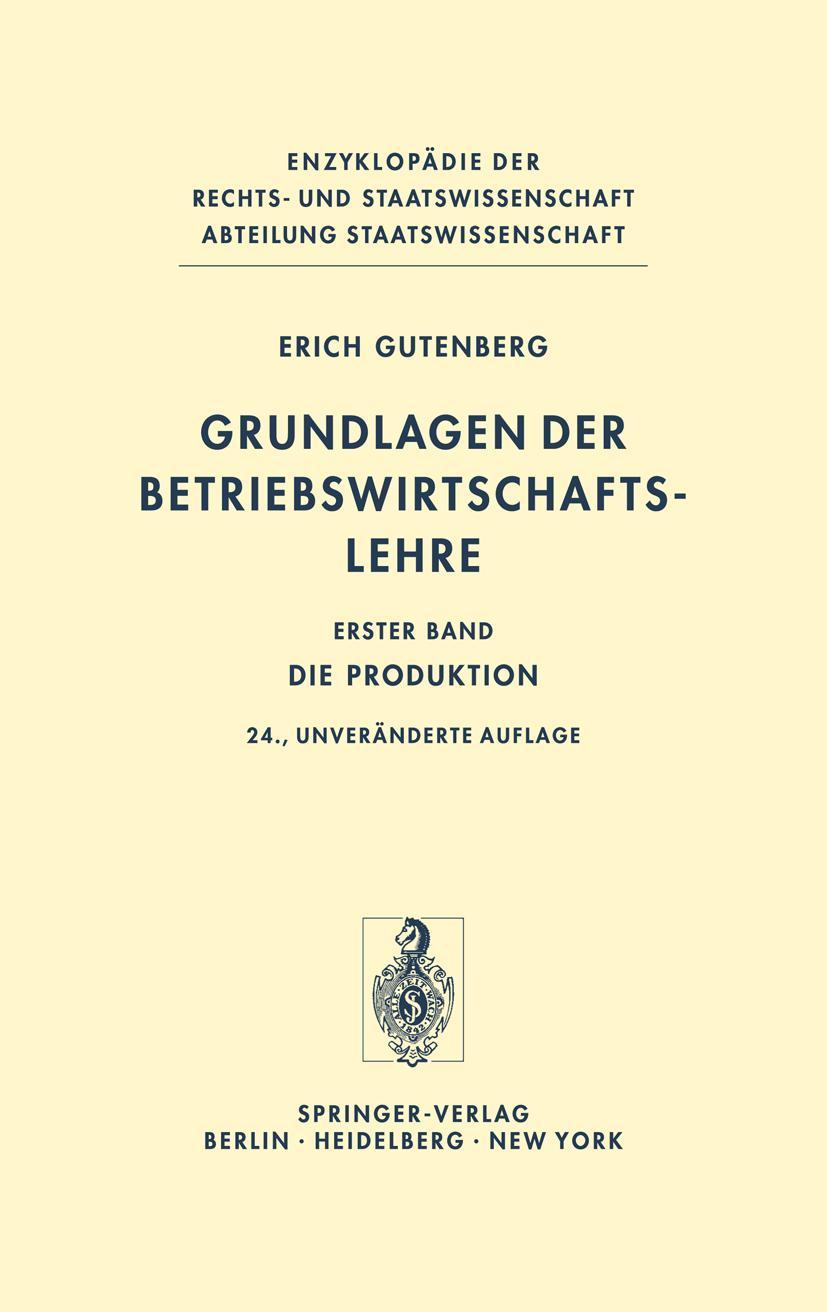 Vorderes Coverbild Grundlagen der Betriebswirtschaftslehre