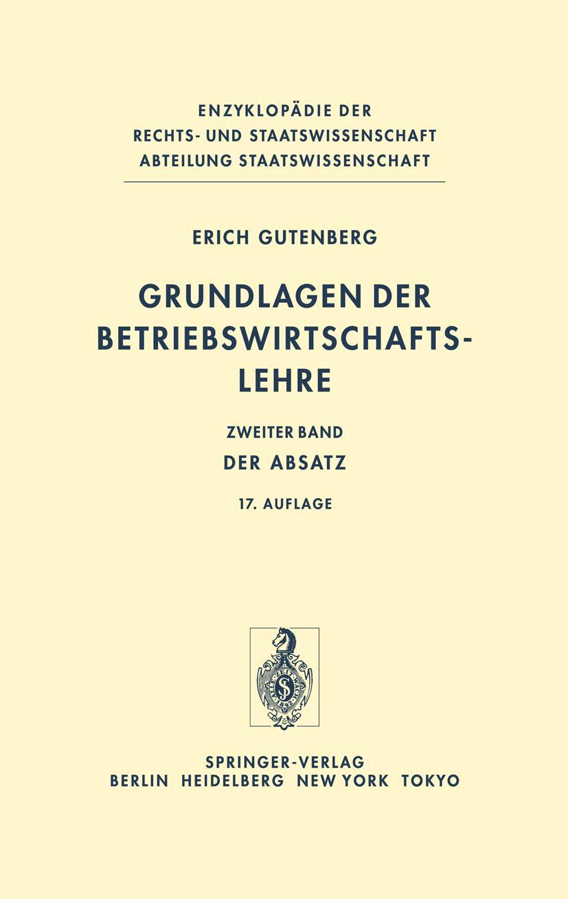 Vorderes Coverbild Grundlagen der Betriebswirtschaftslehre