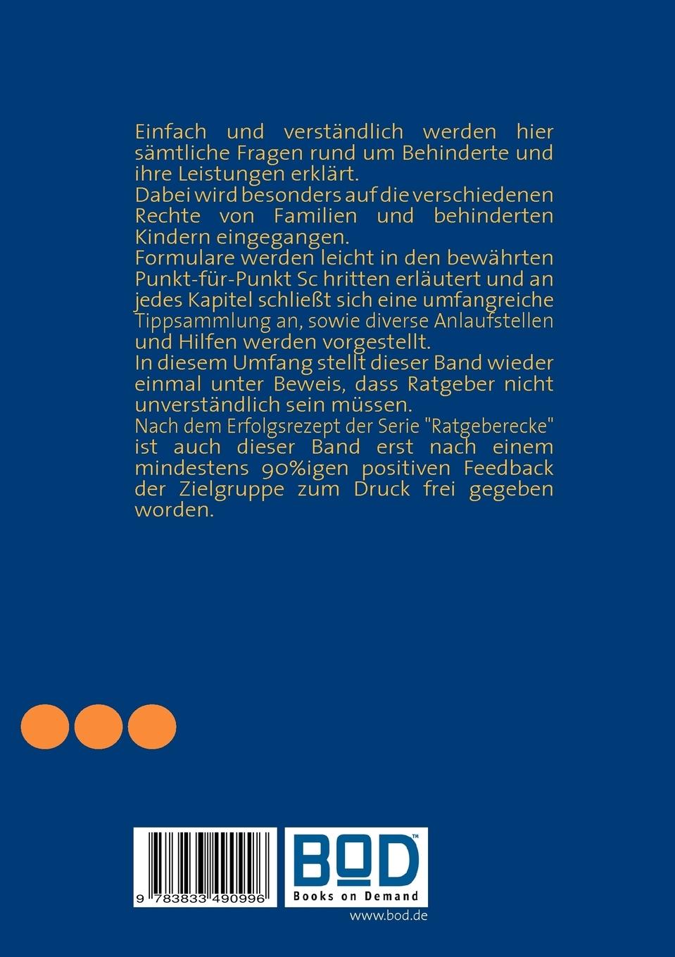 Rückseitencover Sozialhilfe, Schwerbehindertenrecht & Pflegeleistungen