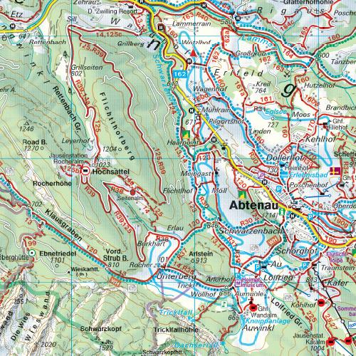 Beispielinhalt (Bild) Tennengebirge, Lammertal, Gosaukamm 1 : 50 000. WK 392