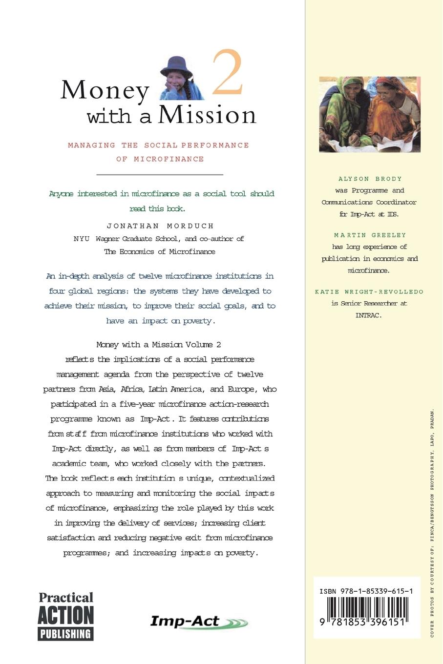 Rückseitencover Money with a Mission Volume 2