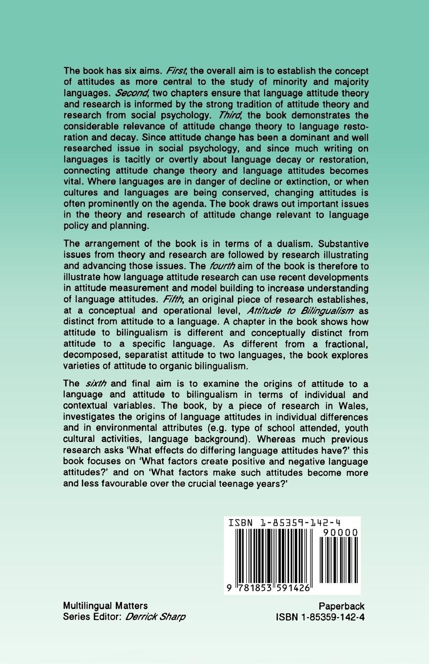 Rückseitencover Attitudes and Languages