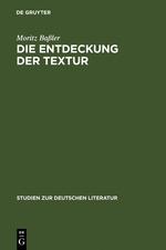 Vorderes Coverbild Die Entdeckung der Textur