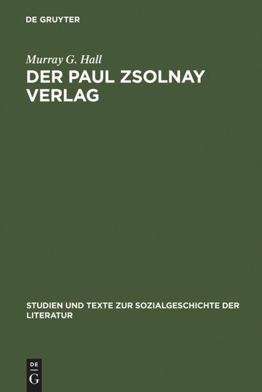 Vorderes Coverbild Der Paul Zsolnay Verlag