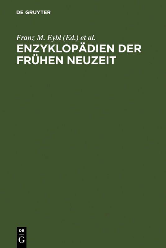 Vorderes Coverbild Enzyklopädien der Frühen Neuzeit